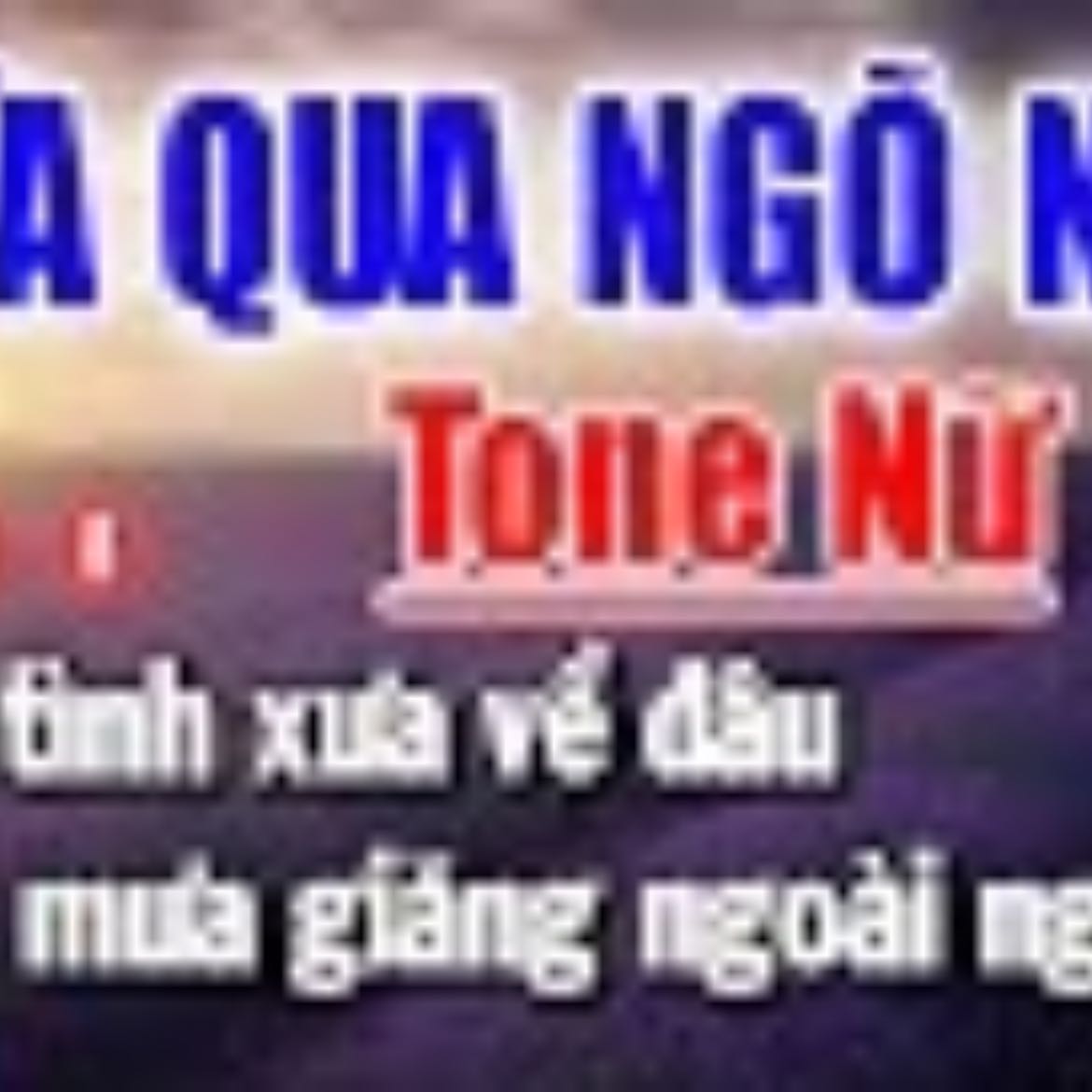 Karaoke Mưa Qua Ngõ Nhỏ Tone Nữ | Beat Phối Mới | Karaoke Thanh Đuy