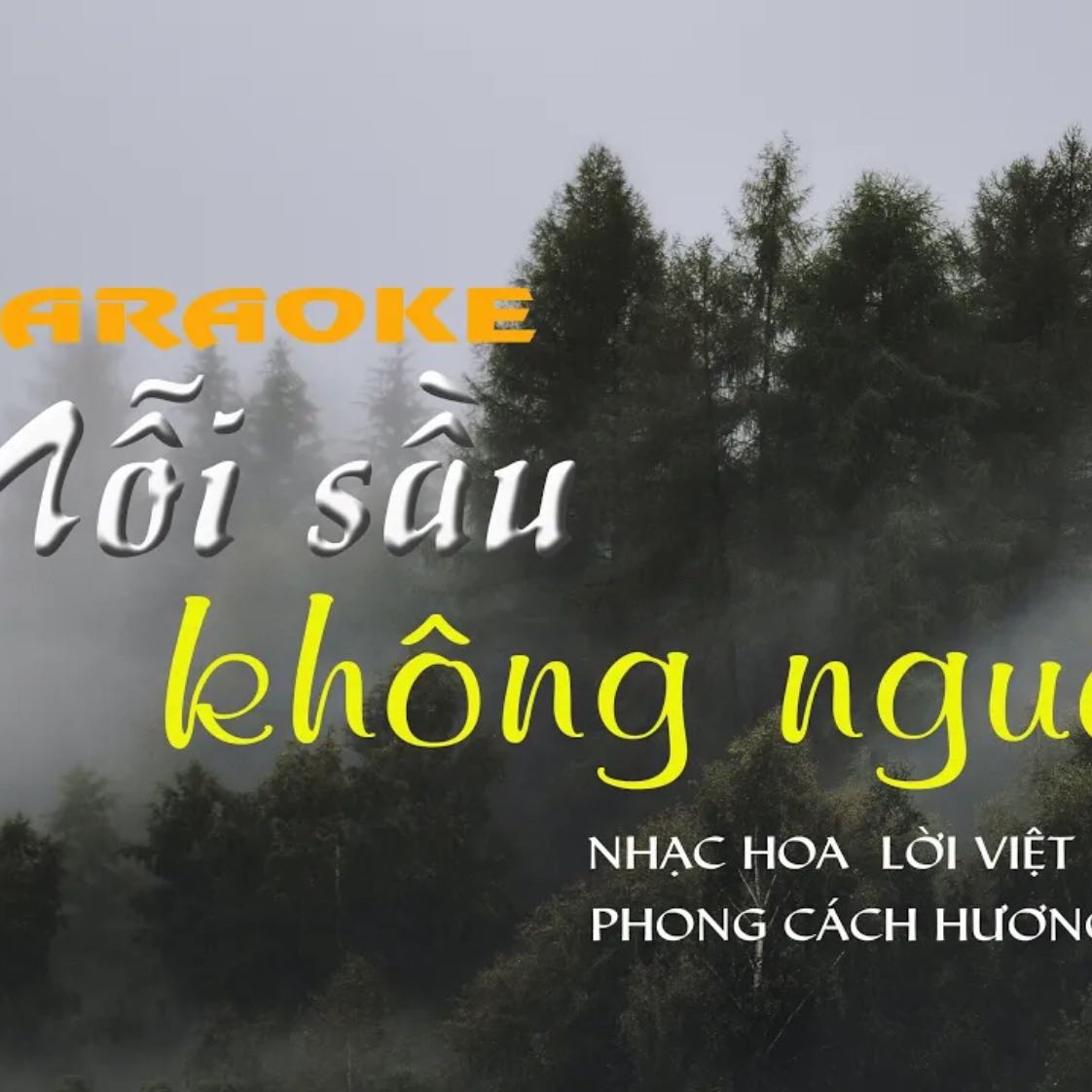 karaoke nỗi sầu khôn nguôi