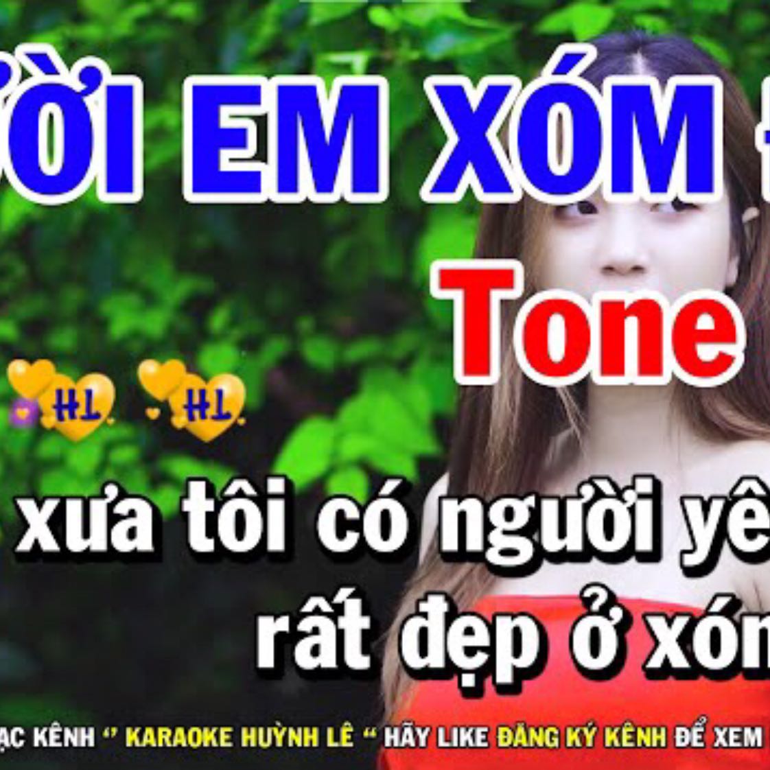 Karaoke Người Em Xóm Đạo -Tone Nữ Nhạc Sống (A#m) Mới | Huỳnh Lê