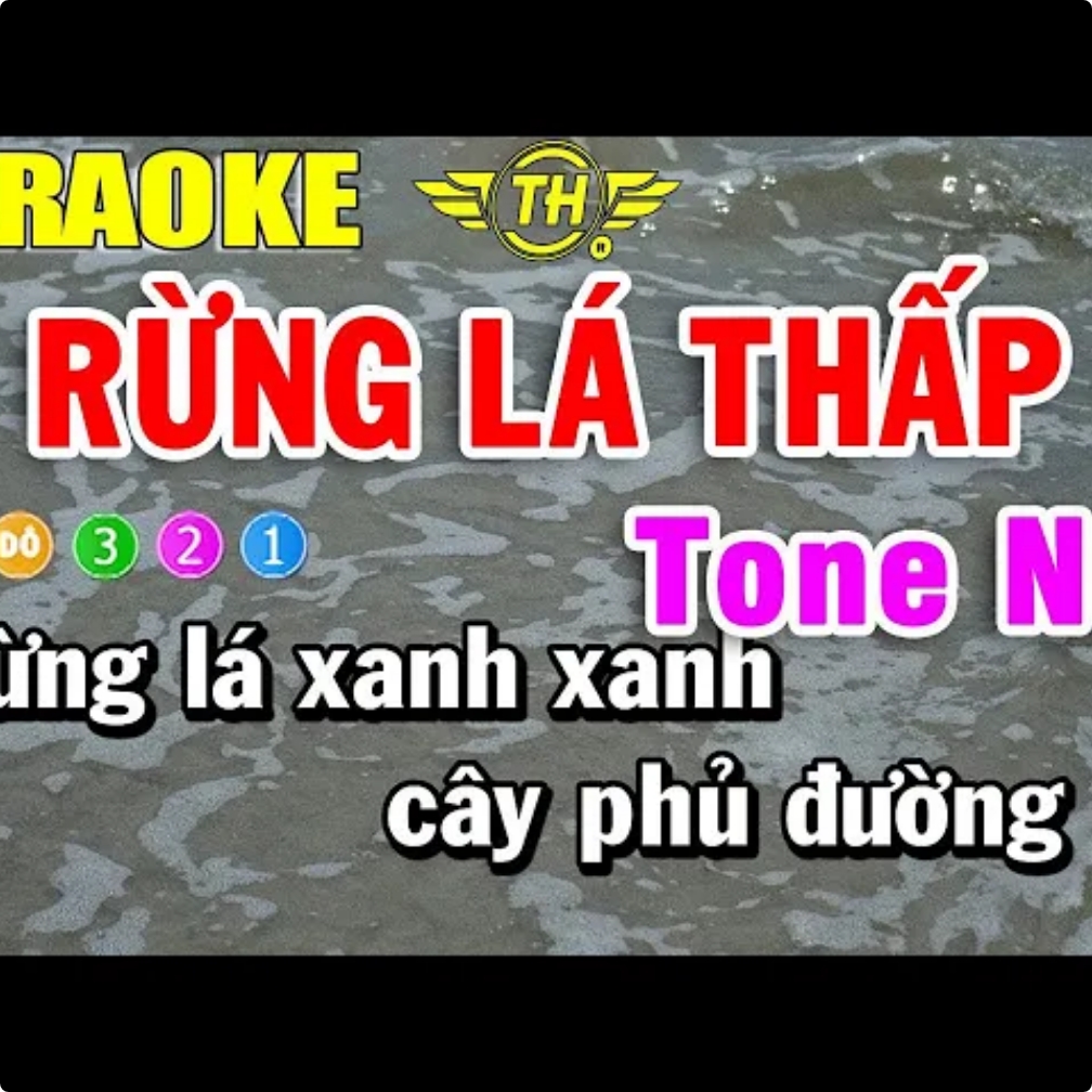 Rừng Lá Thấp Karaoke Tone Nữ Nhạc Sống | Trọng Hiếu