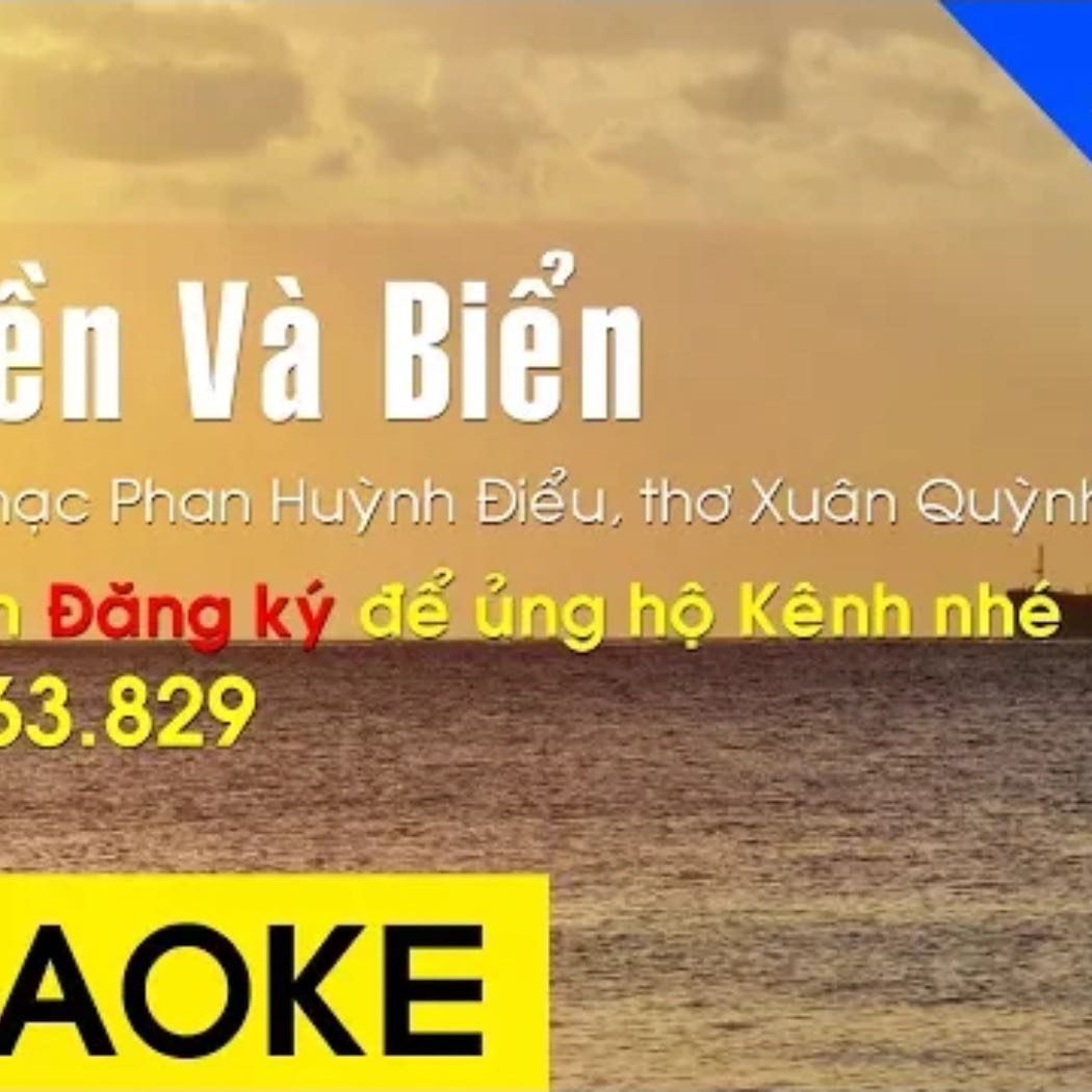 Thuyền Và Biển Karaoke Beat Chuẩn (Tone Nam)