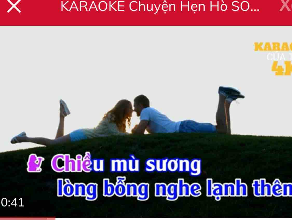 KARAOKE Chuyện Hẹn Hò SONG CA - KARAOKE 4K