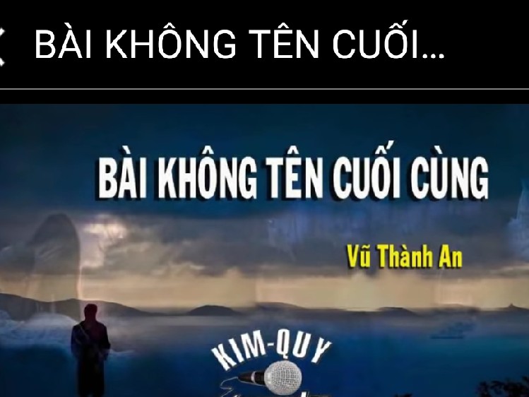 Bài Không Tên Cuối Cùng Karaoke Tone Nam - Vũ Khanh | Asia Karaoke Beat Chuẩn