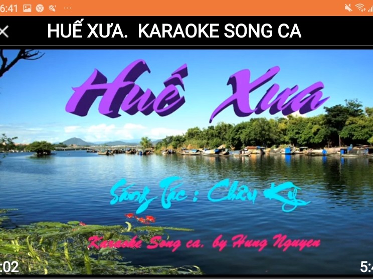 HUẾ XƯA.  KARAOKE SONG CA
